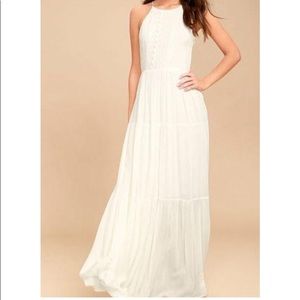 Lulus Embroidered White Maxi Dress